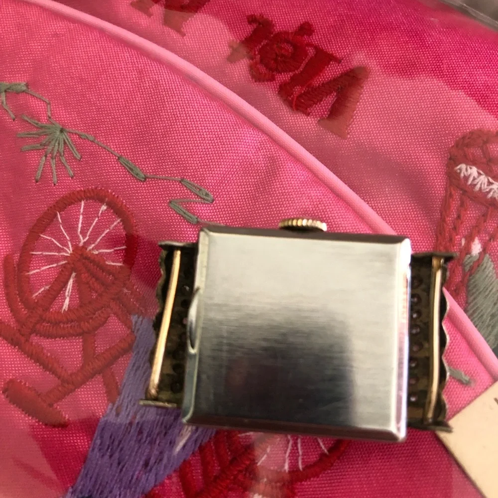 Gruen Antique Water 10k gold filled Bezel. Genuine Diamonds 💎 - Picture 4 of 13